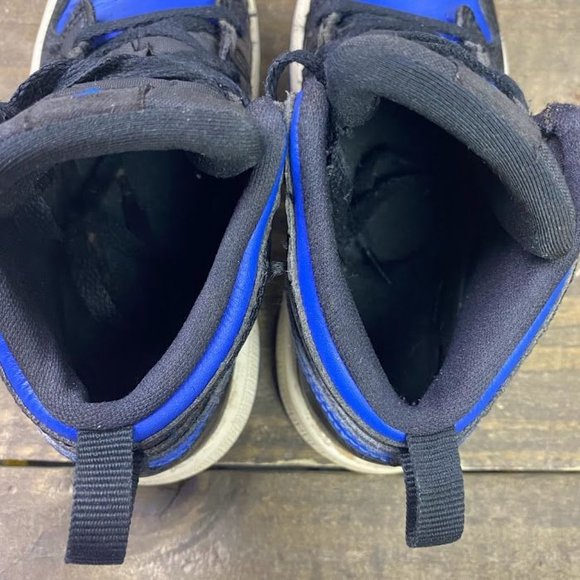 Nike Air Jordan Retro 1 Mid Hyper Royal Blue TD 640735-068 Rare Toddler Size 9C - Picture 10 of 11